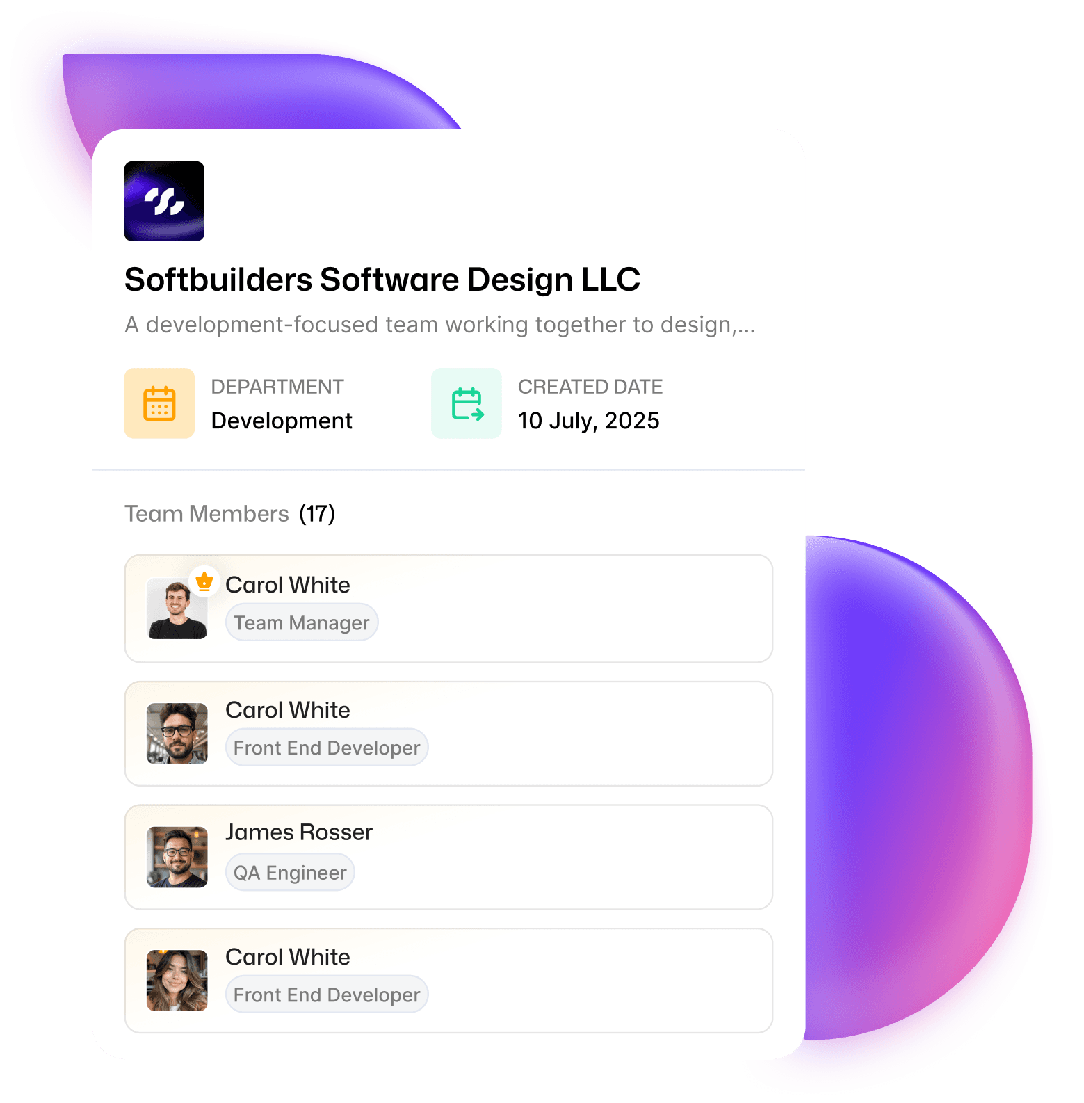 employee page